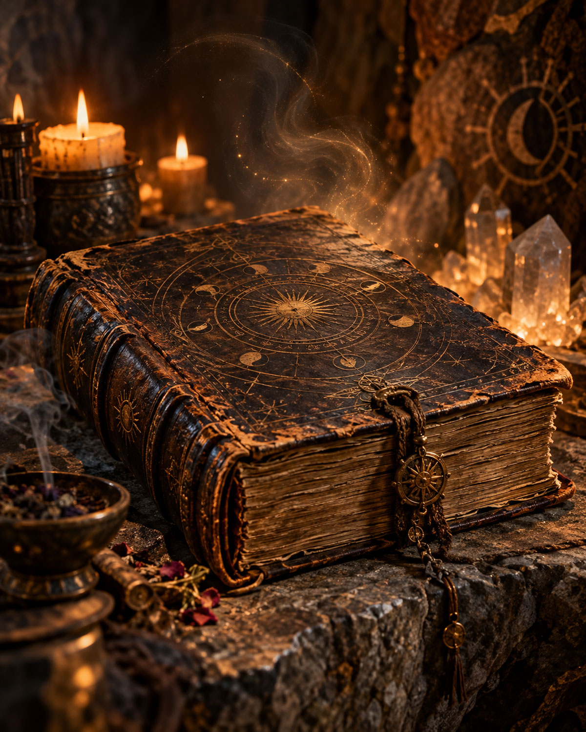 Livro antigo da Caverna do Oráculo